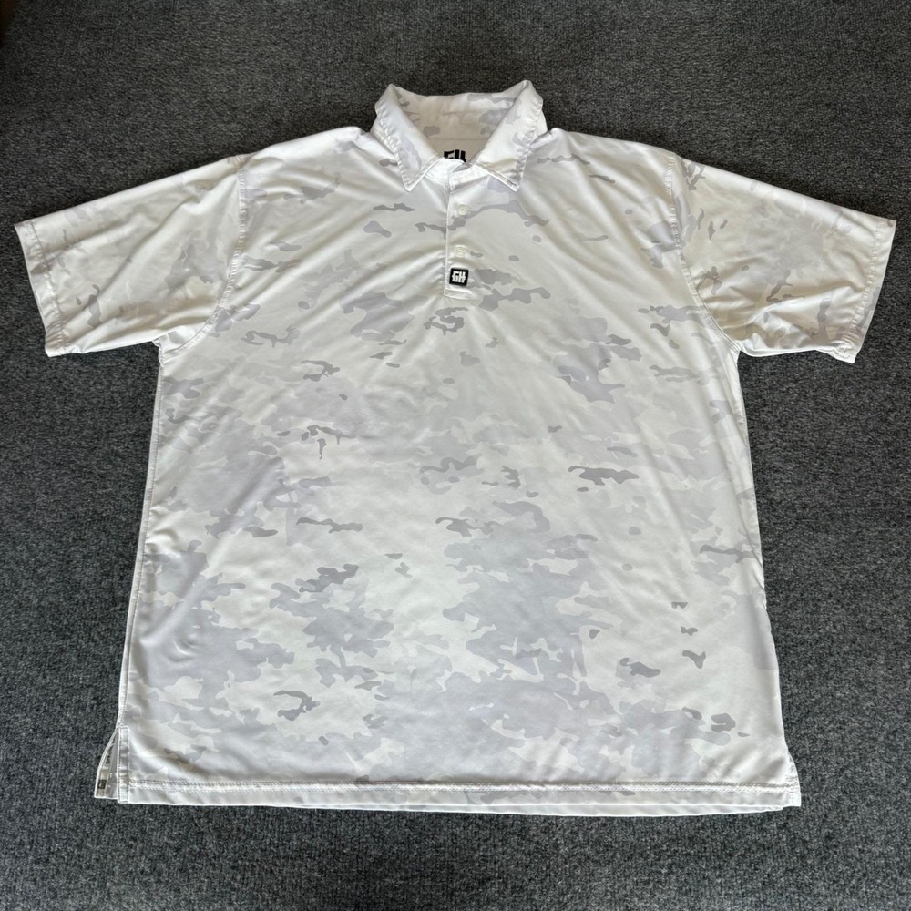 Greater Half Golf Polo Shirt Mens XL Camo Short Sleeve‎ Athletic Performance